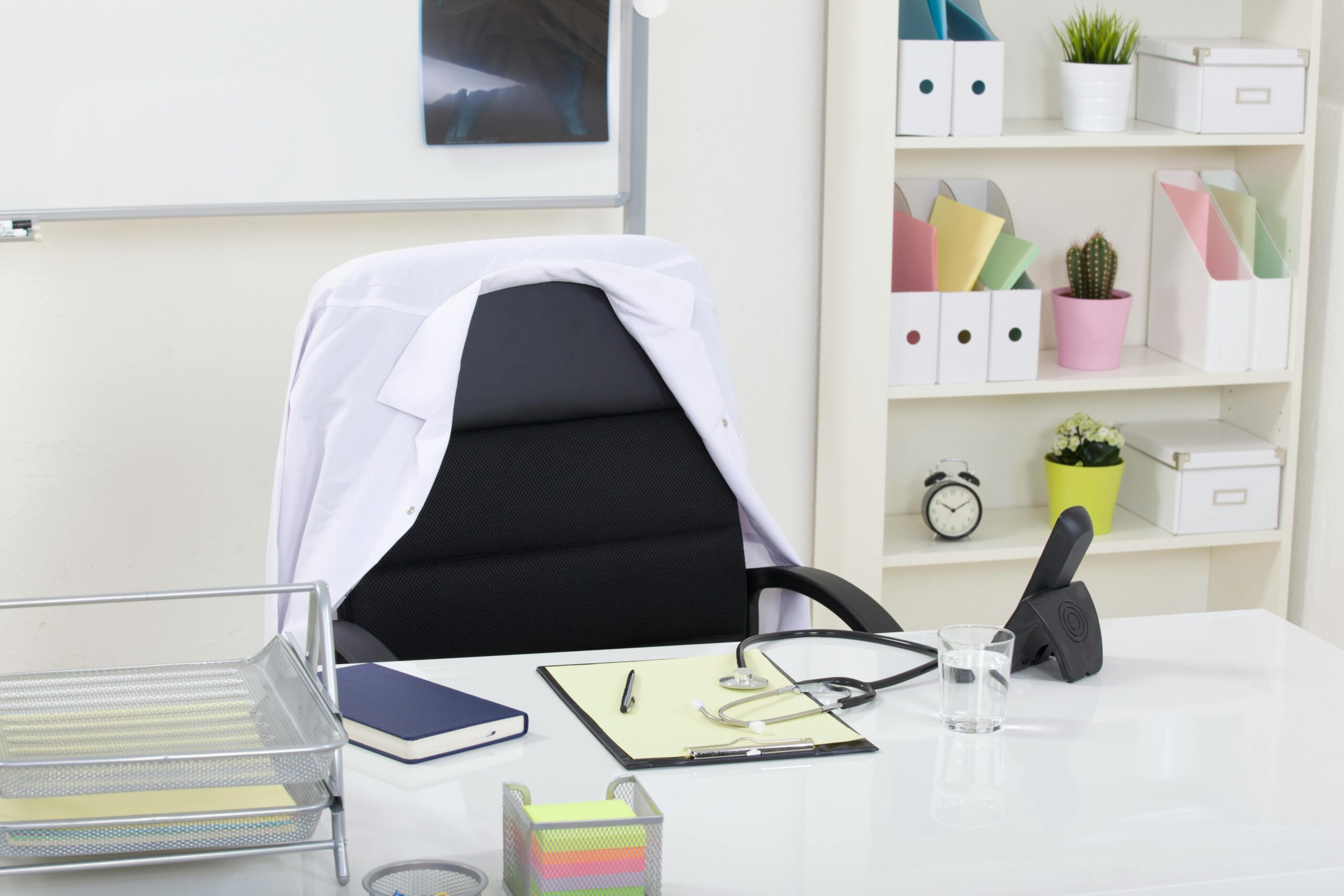 Medical professional at a professional office